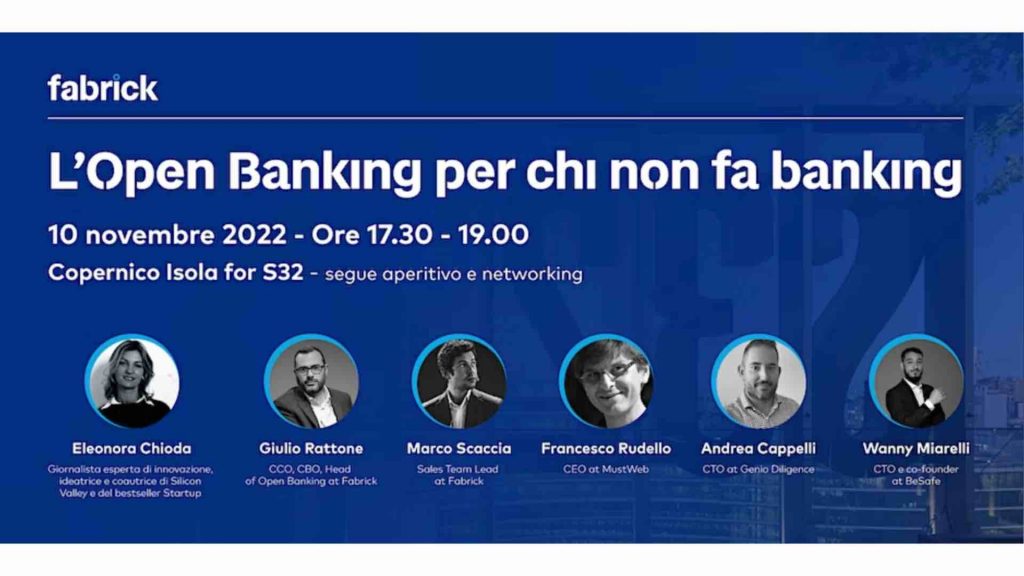 Evento open banking per chi non fa banking