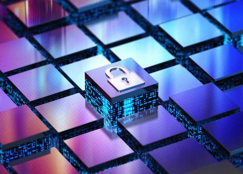 blocchetti con lucchetto a indicare Sicurezza-dei-dati-ISO-IEC-27001-2013